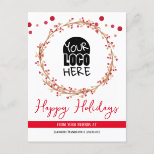 Ihr Logo Weihnachtsfeiertag Postkarte
