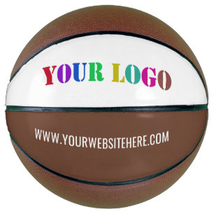 Ihr Logo Werbe Basketball Beispiel mit Markenzeich