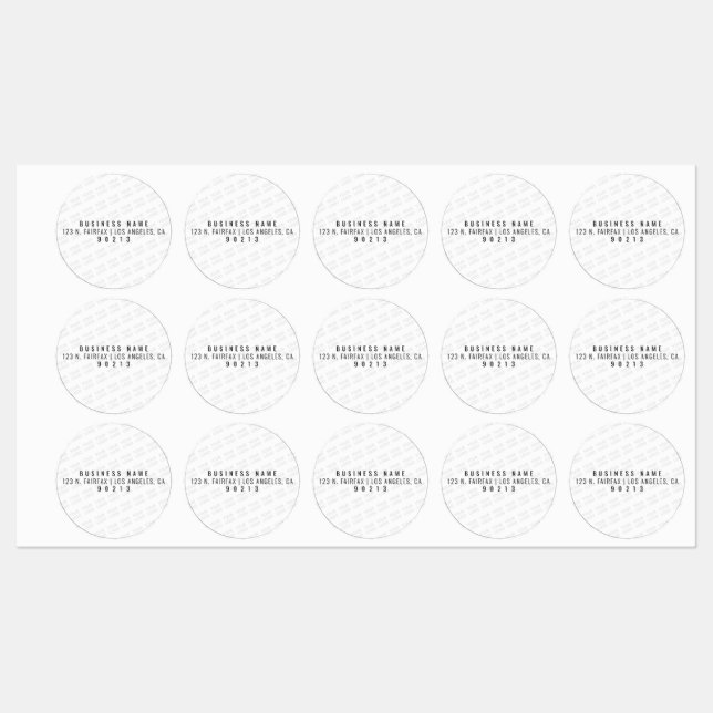 Ihr Logo wird automatisch hell und wiederholt Etiketten (Blatt)