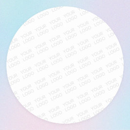 Ihr Logo wird automatisch hell und wiederholt Runder Aufkleber