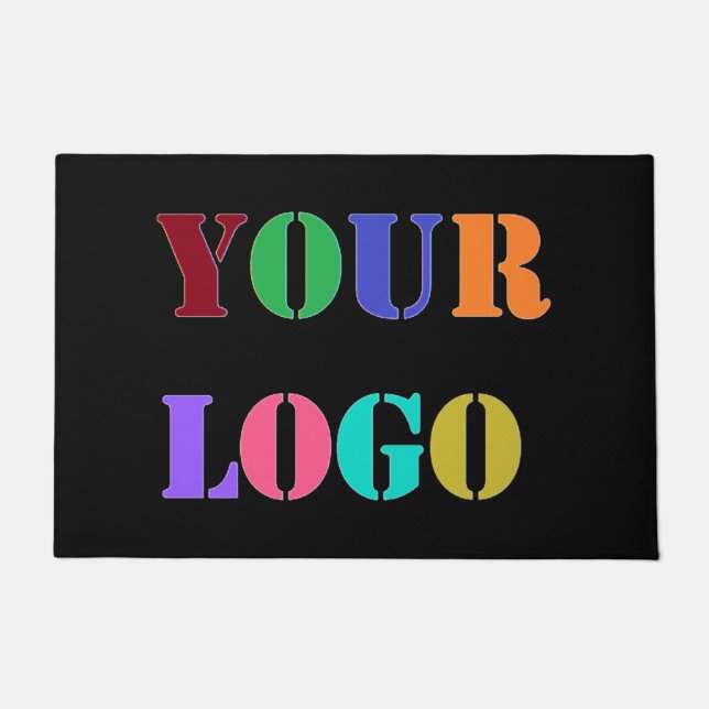 Ihr Logo wird von Ihrem Geschäftsbüro empfohlen Fußmatte (Vorderseite)