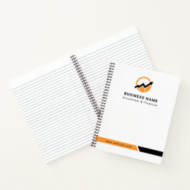 Ihr Logo | Wirtschaftsprüfer Moderner Minimalistis Notizbuch