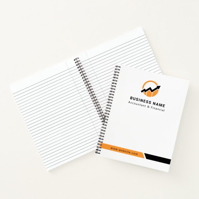 Ihr Logo | Wirtschaftsprüfer Moderner Minimalistis Notizbuch (Innenseite)