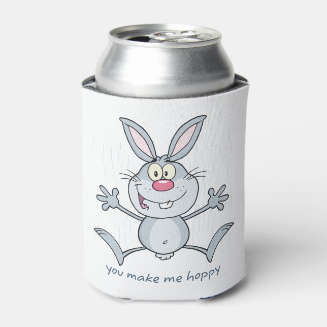 Ihr macht mich zu einem Hoppy-Kaninchen Dosenkühler (Kanne Vorderseite)