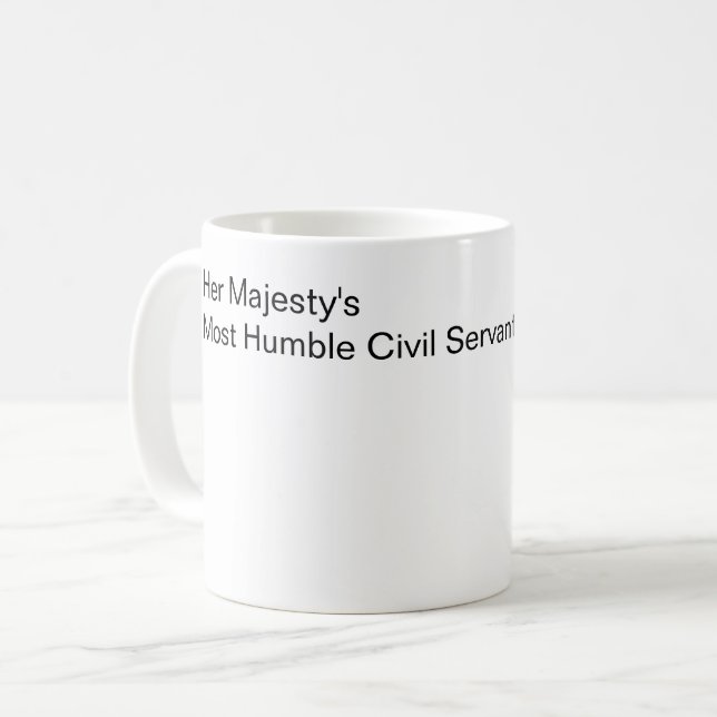 Ihr Majestätsgeister Ziviler Diener Kaffeetasse (Vorderseite Links)