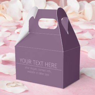 Ihr Marken- oder Firmenname Modern Violett Mauve Geschenkschachtel