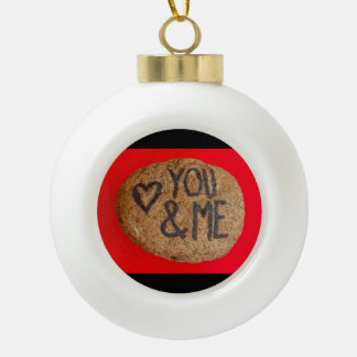 IHR&ME auf Keramik Ball Ornament