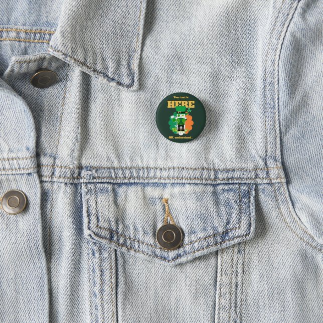 Ihr Meowgical Leprechaun Button (Beispiel)