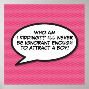 Ihr Message Speech Bubble Fun Retro Comic Book Poster