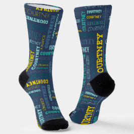 Ihr (mittlere Länge) Name ist all darüber Socken