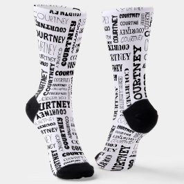 Ihr (mittlere Länge) Name ist all darüber Socken