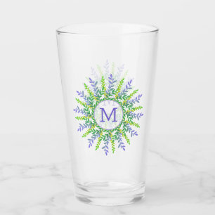 Ihr Monogramm aus Leaf-Rahmen-Druckglas Glas