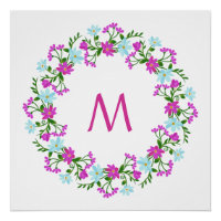 Ihr Monogramm in einem benutzerdefinierten Blume-R