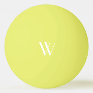 Ihr Monogramm in Gelb Tischtennisball