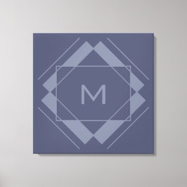 Ihr Monogramm in geometrischen Mustern, Druckausdr Leinwanddruck