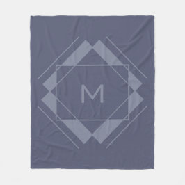 Ihr Monogramm in geometrischen Mustervliesen Fleecedecke