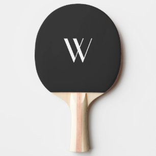 Ihr Monogramm in Schwarzweiß Tischtennis Schläger
