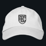 Ihr Monogramm Personalisiert Bestickte Baseballkappe<br><div class="desc">Mit Monogramm,  individuell anpassbare Kappe,  die Sie mit Ihrem eigenen Monogramm einfach personalisieren können,  KOSTENLOS aus Ricaso.</div>