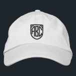 Ihr Monogramm Personalisiert Bestickte Baseballkappe<br><div class="desc">Mit Monogramm, individuell anpassbare Kappe, die Sie mit Ihrem eigenen Monogramm einfach personalisieren können, KOSTENLOS aus Ricaso.</div>