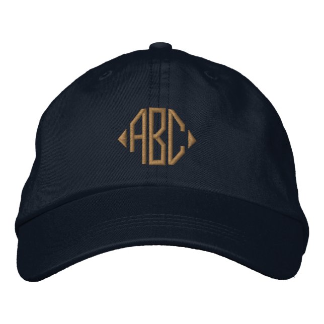 Ihr Monogramm Personalisiert Bestickte Baseballkappe (Vorderseite)