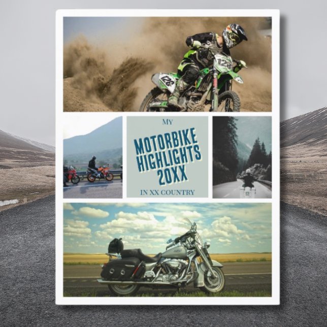 Ihr Motorradmotorrad-Foto Postkarte (Von Creator hochgeladen)