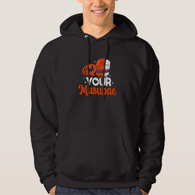 Ihr Musubae Onigiri Musubi Hawaii japanisches Esse Hoodie (Vorderseite)
