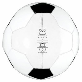Ihr Name als Alien Glyphen einzigartig weiß Fußball