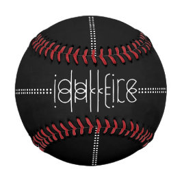 Ihr Name als Alien Glyphen Unique Black Baseball