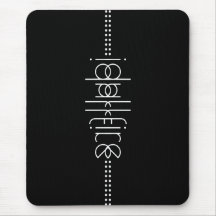 Ihr Name als Alien Glyphen Unique Black