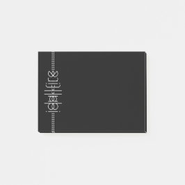 Ihr Name als Alien Glyphen Unique Black Post-it Klebezettel