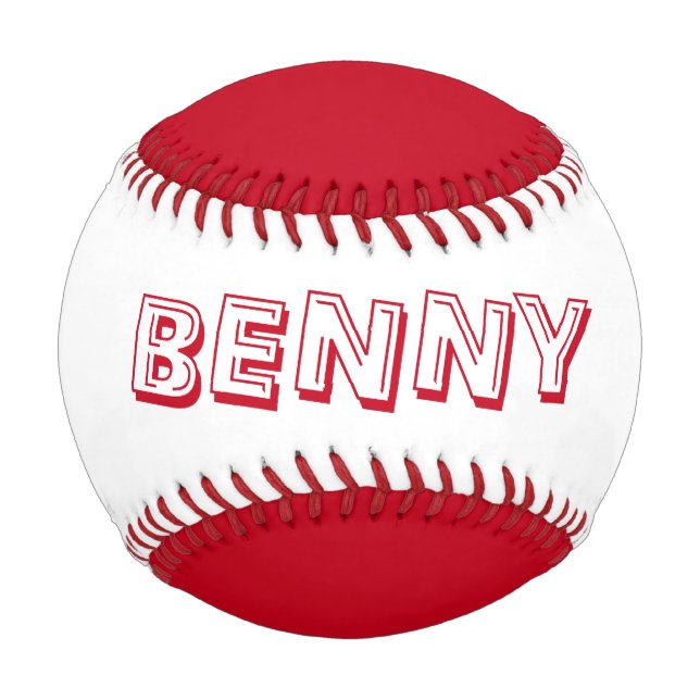 Ihr Name auf einem Custom Baseball, Youth Sports G Baseball (Vorderseite)