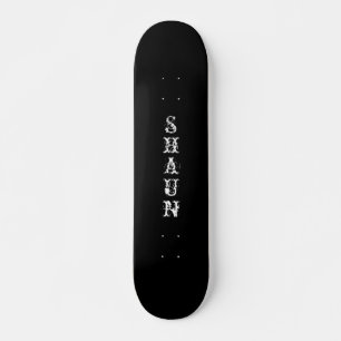 Ihr Name auf einem Skateboard