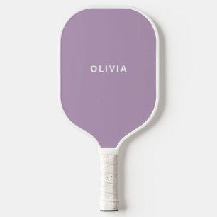Ihr Name auf Lavendel Lila Pickleball Schläger