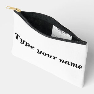 Ihr Name auf weißer Tasche