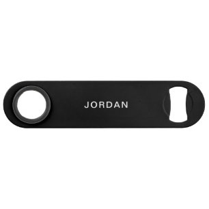 Ihr Name Black Bottle Opener Speed Flaschenöffner
