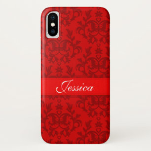 Ihr Name Damask Red iPhone Case