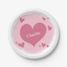 Ihr Name(e) in einem Heart Paper-Teller