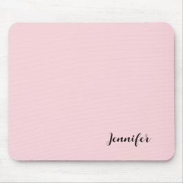 Ihr Name Eigene Pastellfarbe Rosa Mousepad