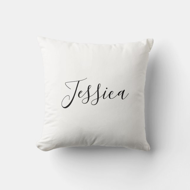 Ihr Name | Elegante Schrift Kissen (Vorderseite)
