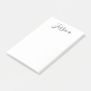 Ihr Name Elegante Schrift Post-it Klebezettel