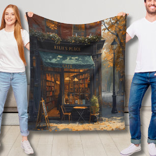 Ihr Name fällt Fleece Blanket Bookffee Shop