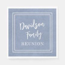 Ihr Name Familie Wiedersehen Script Dusty Blue Pap