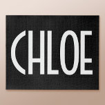 Ihr Name, fett weißer Text | Schwarz<br><div class="desc">Augenfaszinierend und modern.</div>