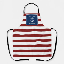 Ihr Name für Ihr Schiff Schürze