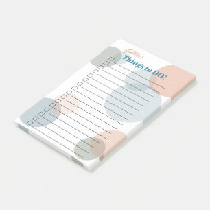 Ihr Name - große farbige Confetti-Punkte Post-it Klebezettel