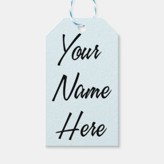 Ihr Name hier Geschenk Tag Set Geschenkanhänger