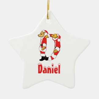 Ihr Name hier! Kundenspezifischer Teddybär Sankt Keramik Ornament