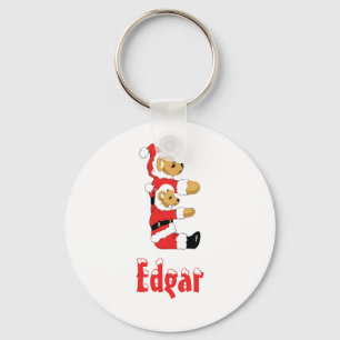 Ihr Name hier! Kundenspezifischer Teddybär Sankt Schlüsselanhänger