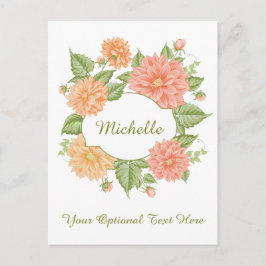 Ihr Name in einer benutzerdefinierten Postkarte mi