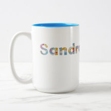Ihr Name in künstlerischen Blumenbriefen / Sandra 